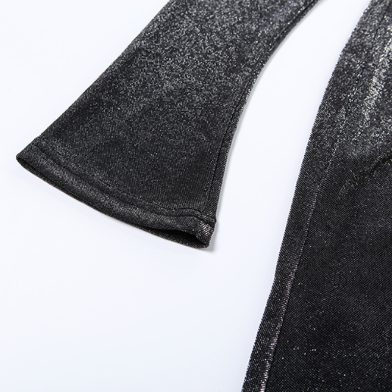 Ruched hollow out long sleeve high neck cut out maxi dress  | Festival Outfits Women