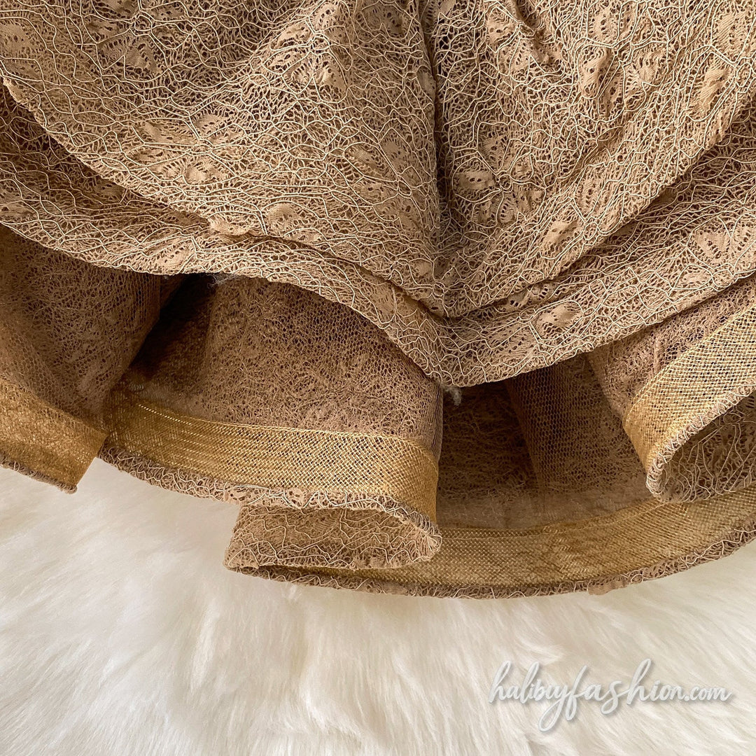 Long sleeve v neck ruffle 2 piece mini dress