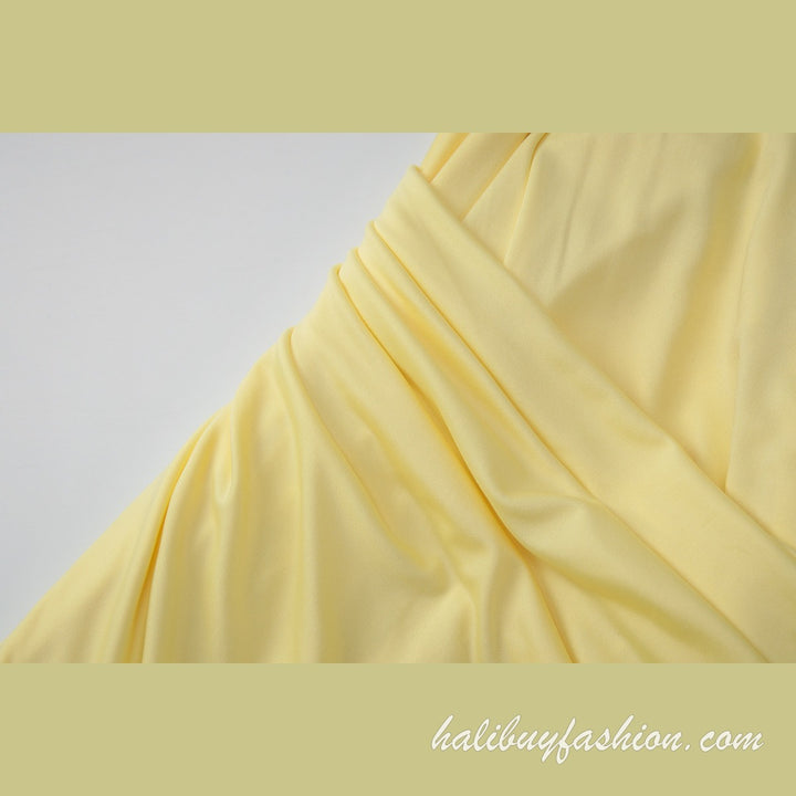 Halter backless ruched high slit solid maxi dress - Halibuy - 7