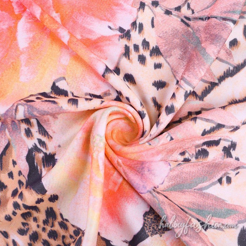 V neck flower print backless cami mini dress