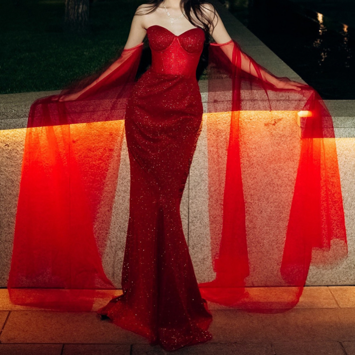 Sweetheart neck glitter backless tube maxi dress  | Festival Outfits Women