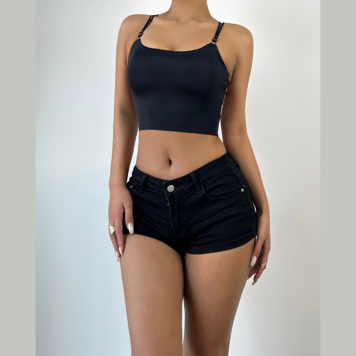 Leopard print spider web backless padded top  | Festival Outfits Women  | Cheetah Print Top