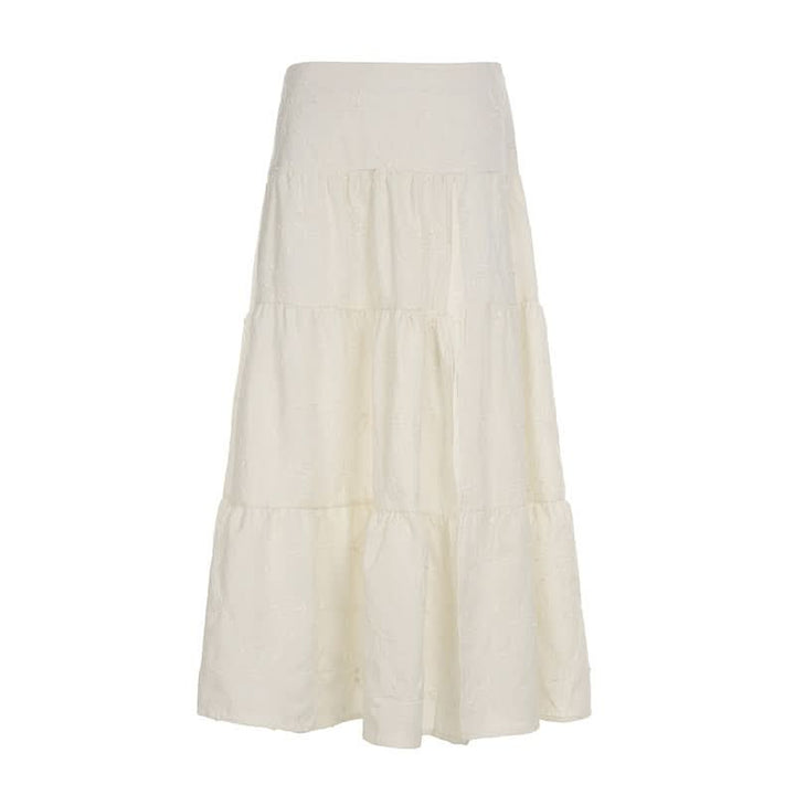 Textured high slit zip-up maxi skirt  | Festival Outfits Women