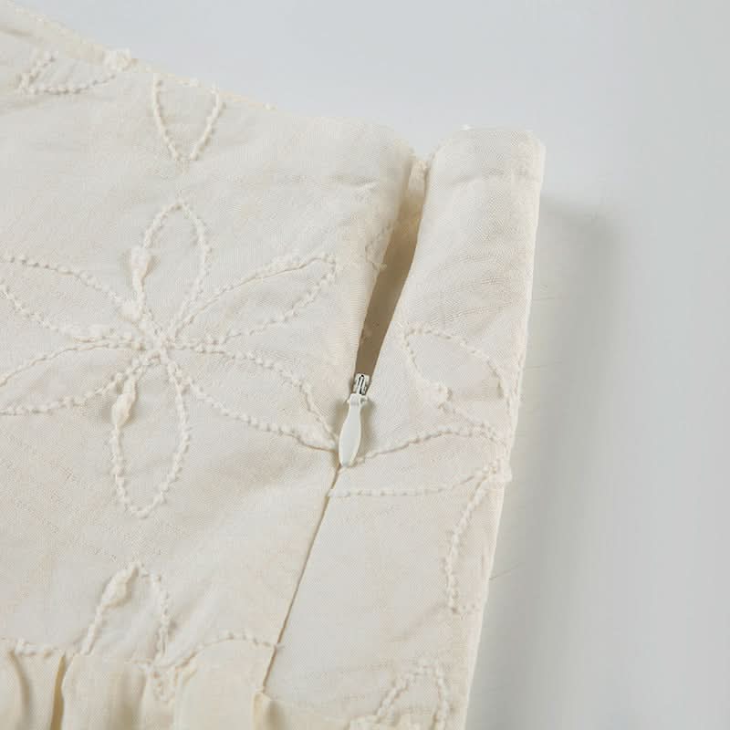 Textured high slit zip-up maxi skirt  | Festival Outfits Women