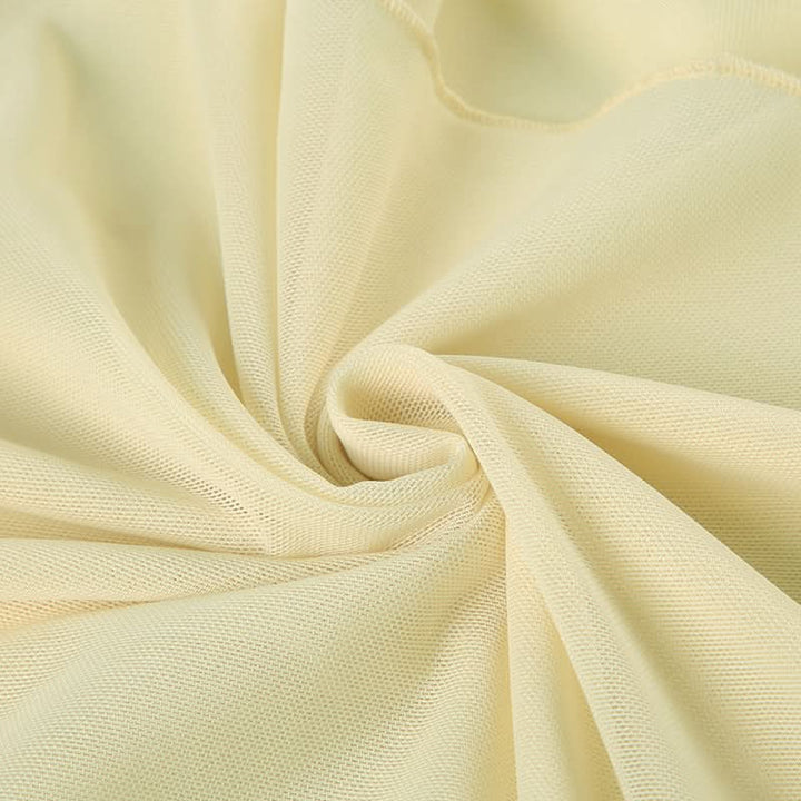 Ruched mesh slit maxi skirt  | Festival Outfits Women