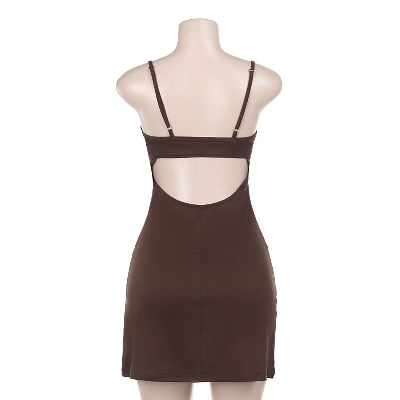 Square neck beaded cami mini dress  | Festival Outfits Women