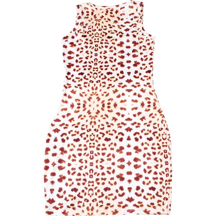 Leopard print lace hem mini dress  | Festival Outfits Women  | Leopard Print Mini Dress