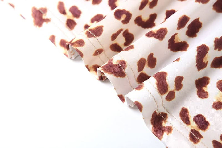 Leopard print lace hem mini dress  | Festival Outfits Women  | Leopard Print Mini Dress