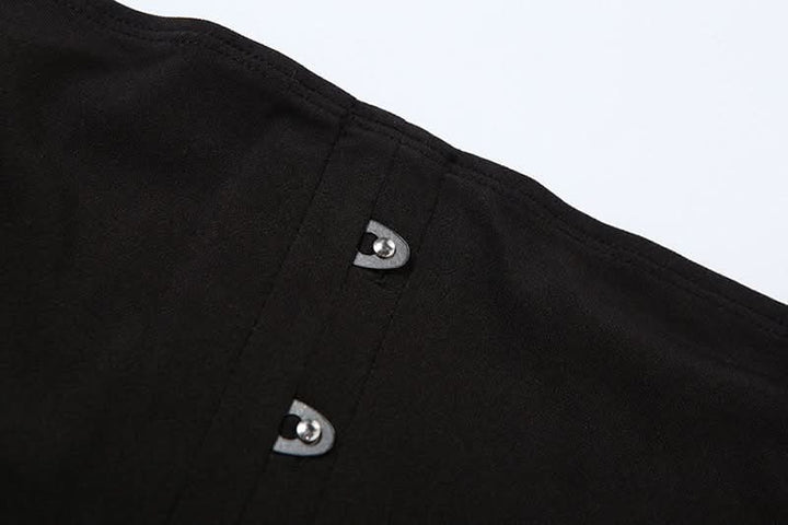 Backless solid button tube top  | Festival Outfits Women