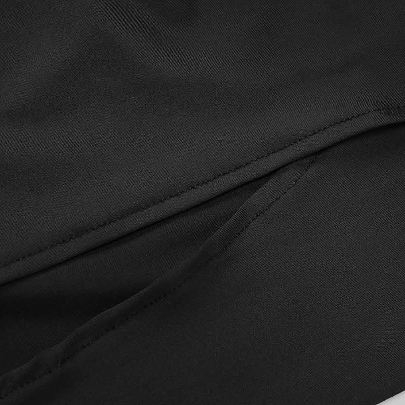 Slit square neck irregular self tie ruched midi dress  | Festival Outfits Women