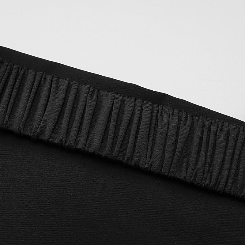 Slit square neck irregular self tie ruched midi dress  | Festival Outfits Women