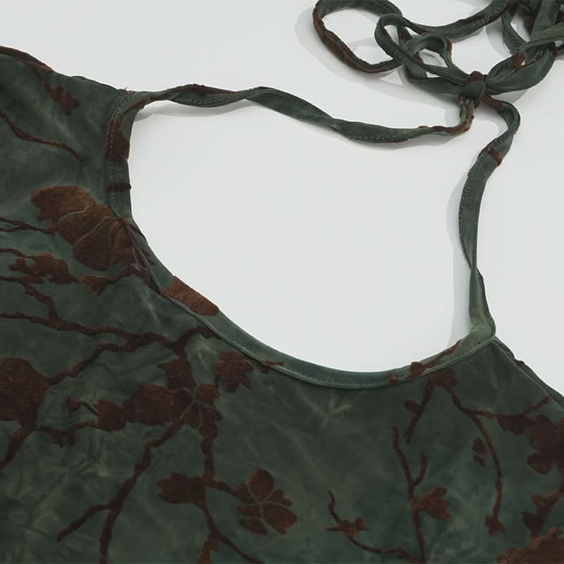 Long sleeve backless self tie slit maxi dress  | Festival Outfits Women