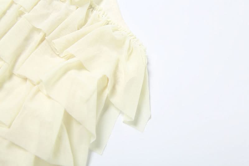 Halter ruffle self tie backless top  | Festival Outfits Women