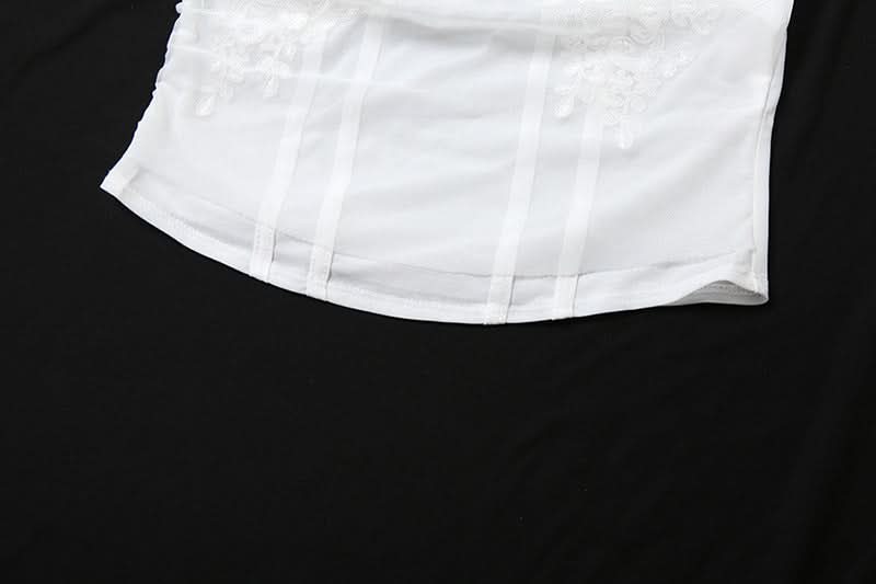 One shoulder fluffy mesh top  | Festival Outfits Women