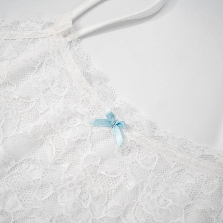 U neck lace bowknot cami top  | Festival Outfits Women
