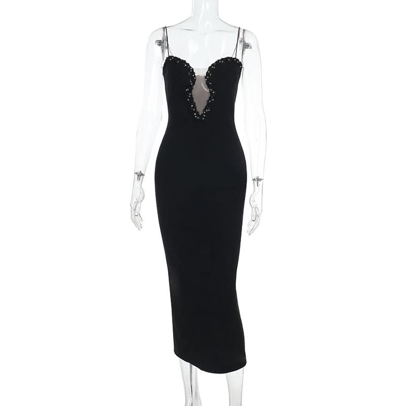 Spaghetti strap glitter maxi dress  | Festival Outfits Women