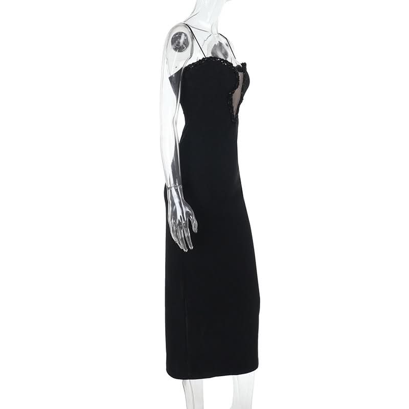 Spaghetti strap glitter maxi dress  | Festival Outfits Women