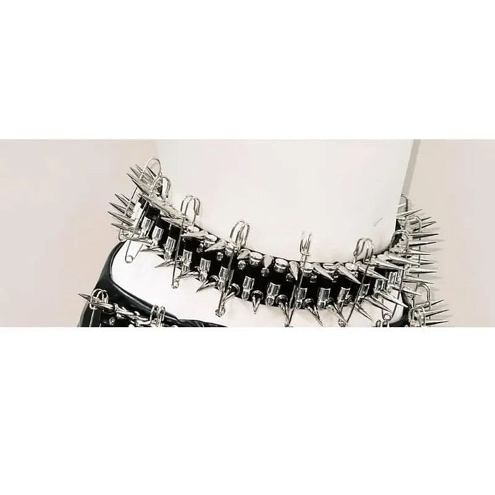 O ring rivet applique cross front belt top  | Festival Outfits Women