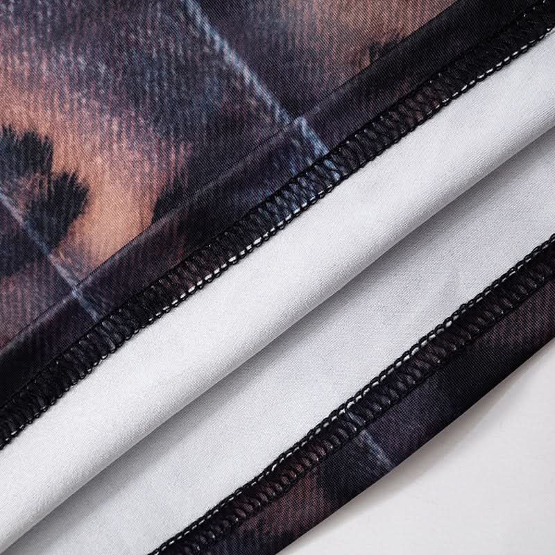 Long sleeve leopard print crewneck mini dress  | Festival Outfits Women  | Leopard Print Mini Dress