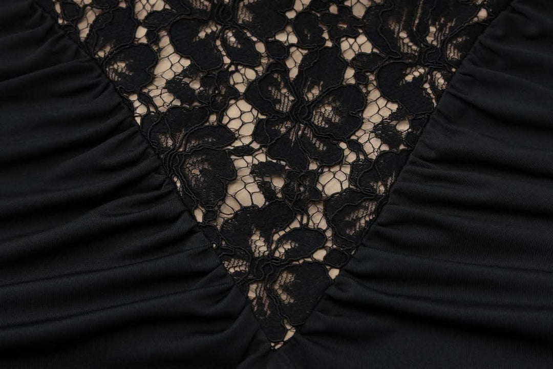 Halter backless lace ruched maxi dress  | Festival Outfits Women