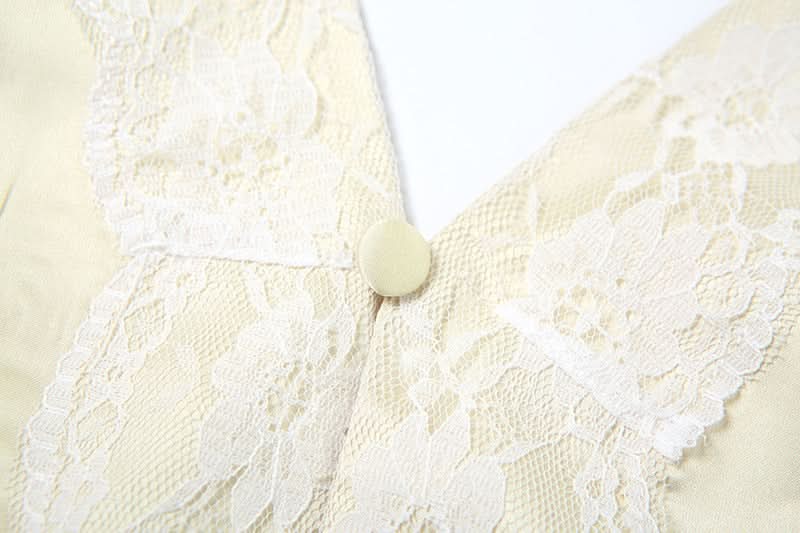 V neck satin cross back self tie cami top  | Festival Outfits Women