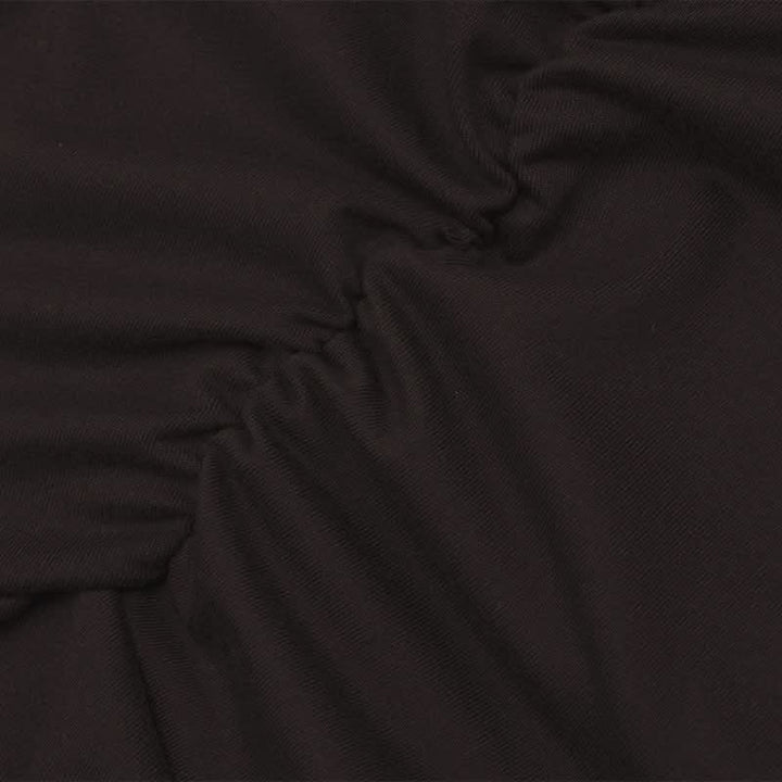 Halter self tie ruched deep V neck mini dress  | Festival Outfits Women