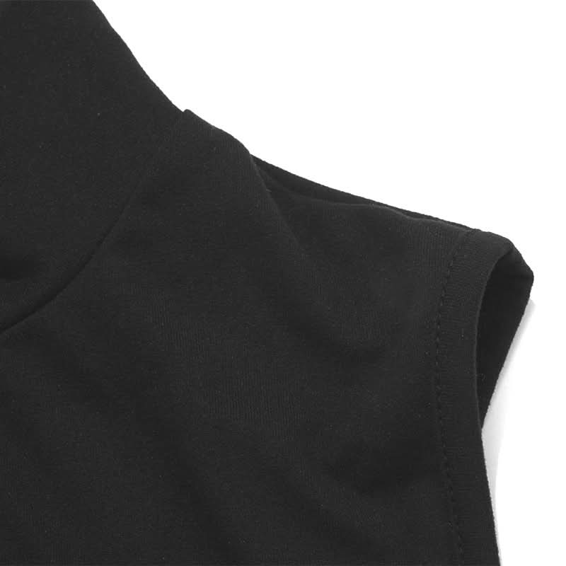Hollow out high neck sleeveless solid bodysuit  | Festival Outfits Women
