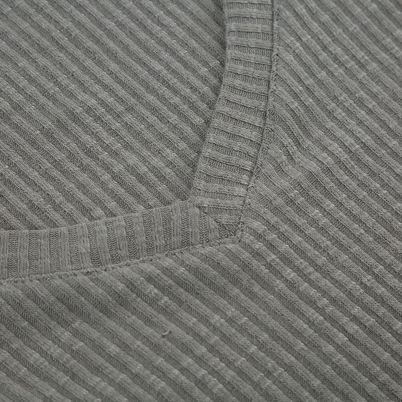 V neck short sleeve ribbed top  | Festival Outfits Women