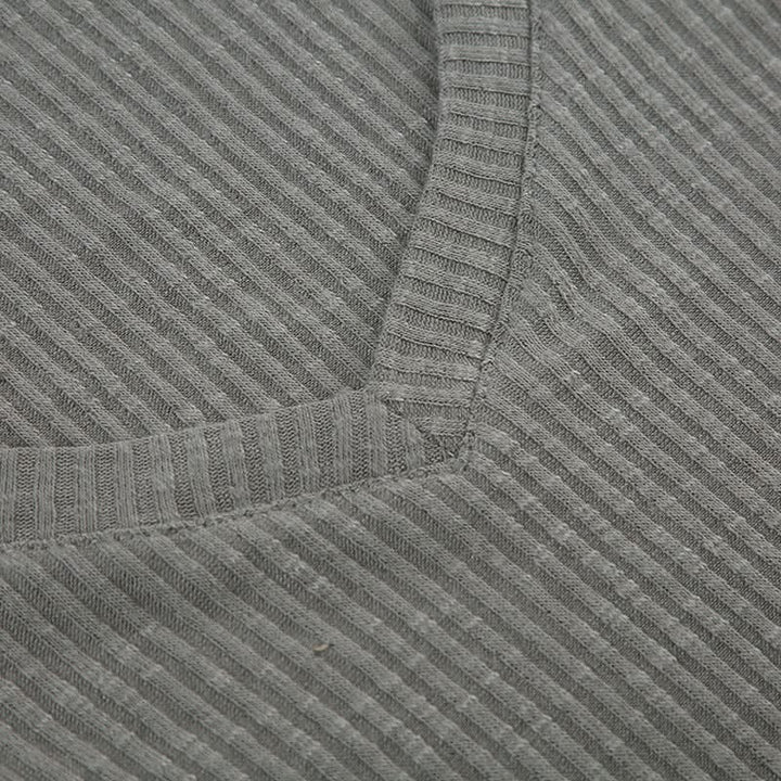 V neck short sleeve ribbed top  | Festival Outfits Women