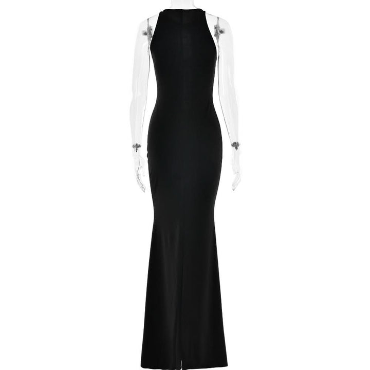 Hollow out metal applique cut out maxi dress  | Festival Outfits Women