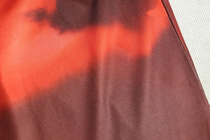 Ruffle contrast high slit cami maxi dress  | Festival Outfits Women