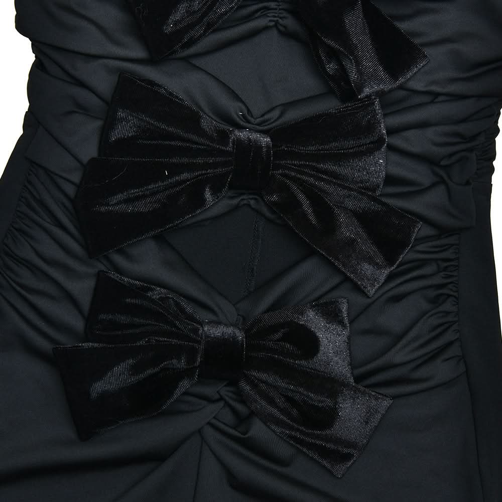Bowknot hollow out ruched tube jumpsuit  | Festival Outfits Women