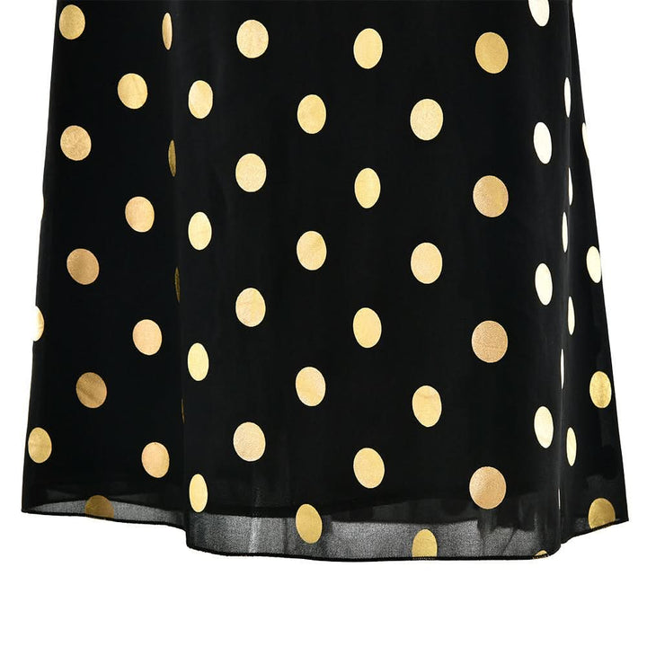 Halter polka dot backless self tie maxi dress  | Festival Outfits Women