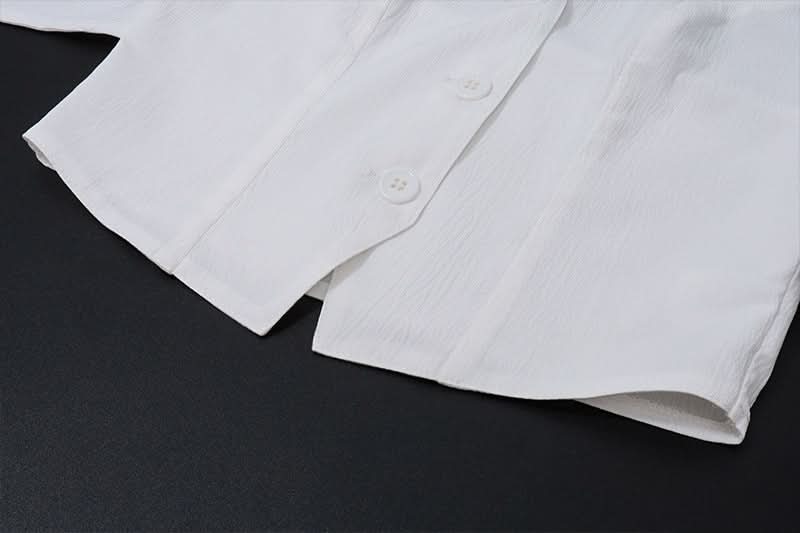 Halter v neck button knotted maxi skirt set  | Festival Outfits Women