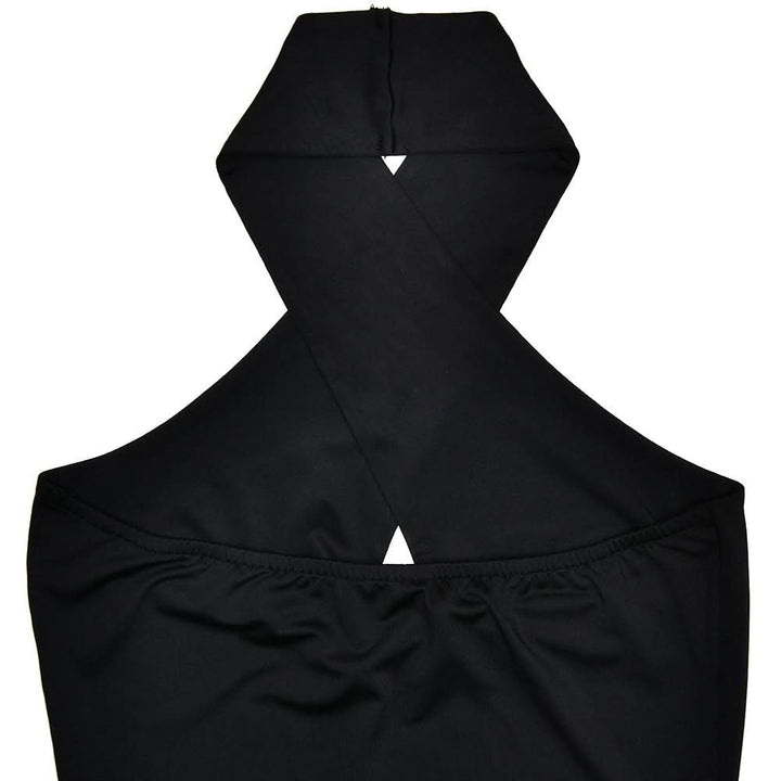 Halter metal ring hollow out cut out top  | Festival Outfits Women