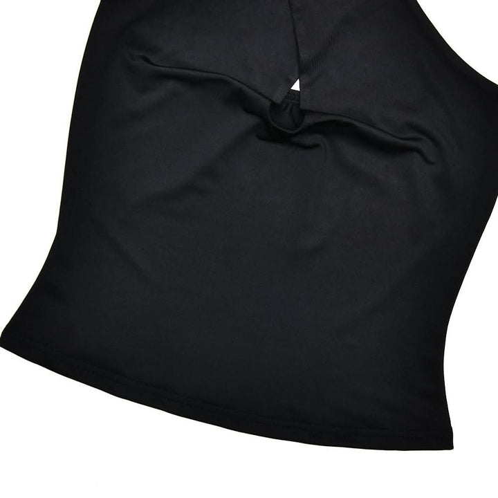 Halter metal ring hollow out cut out top  | Festival Outfits Women