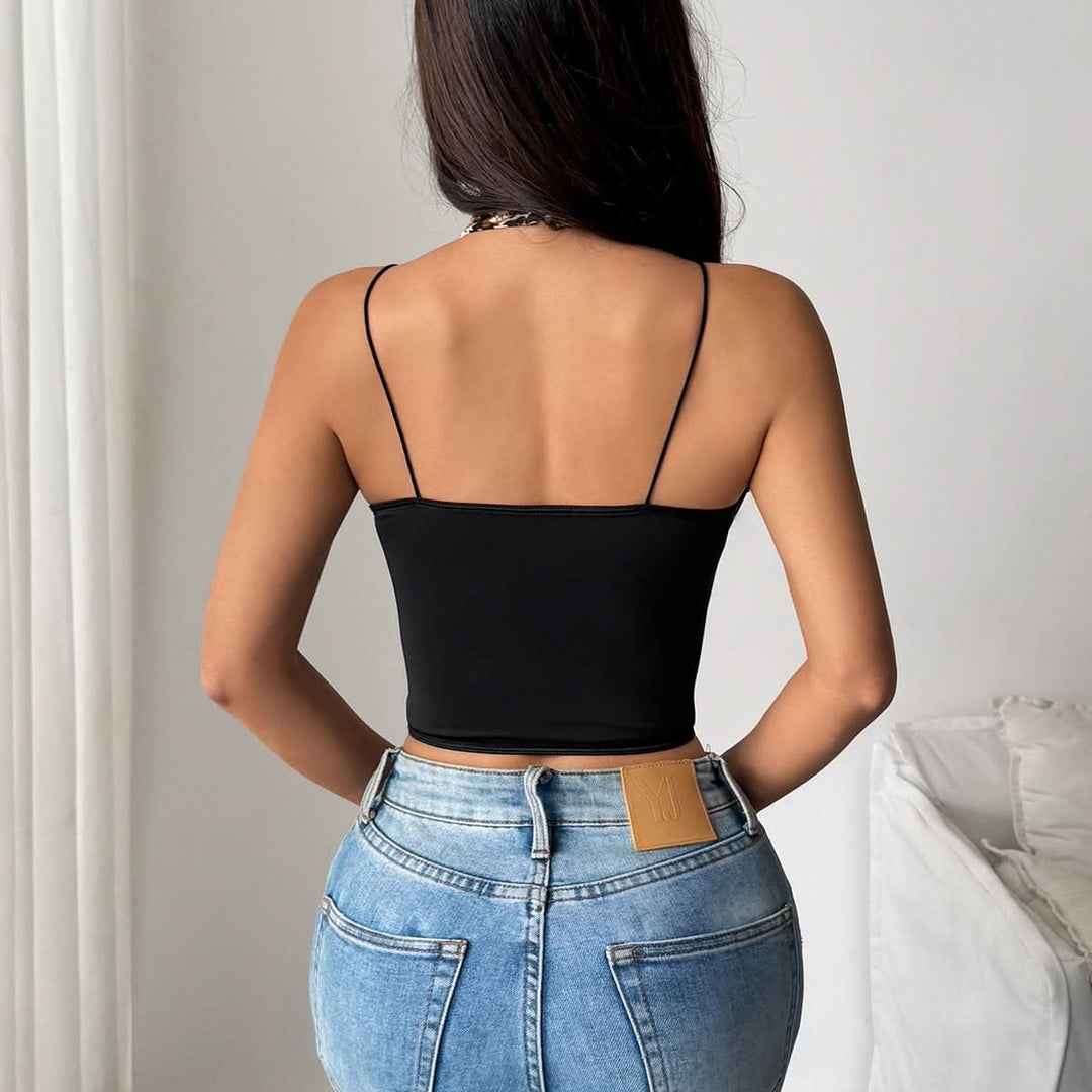 Halter leopard print bustier hollow out cami cut out top  | Festival Outfits Women  | Cheetah Print Top