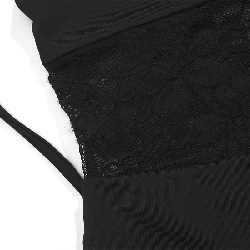 Lace square neck self tie solid cami maxi dress  | Festival Outfits Women