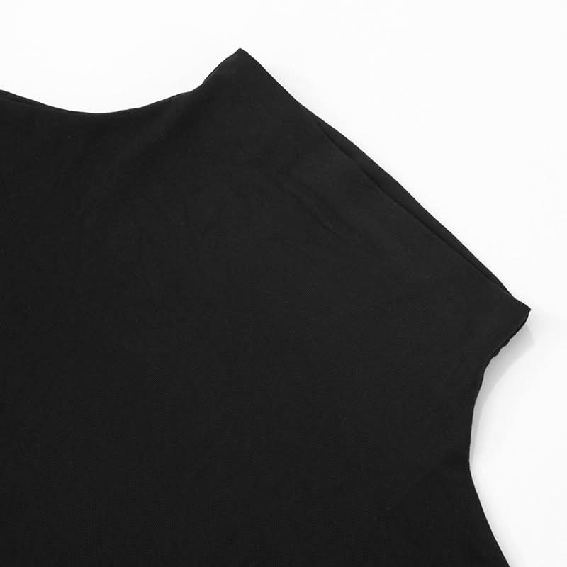 High neck flower applique cap sleeve mini dress  | Festival Outfits Women