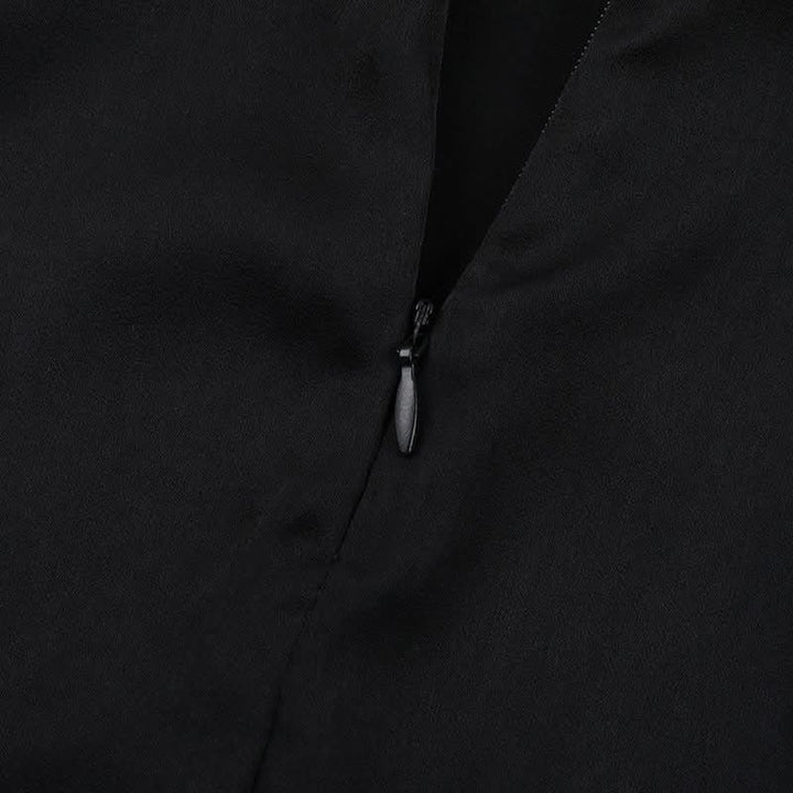 Cowl neck zip-up backless solid maxi dress  | Festival Outfits Women