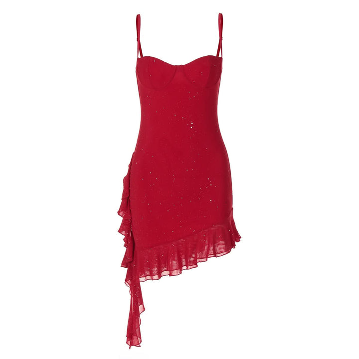 Ruched glitter cami mini dress  | Festival Outfits Women