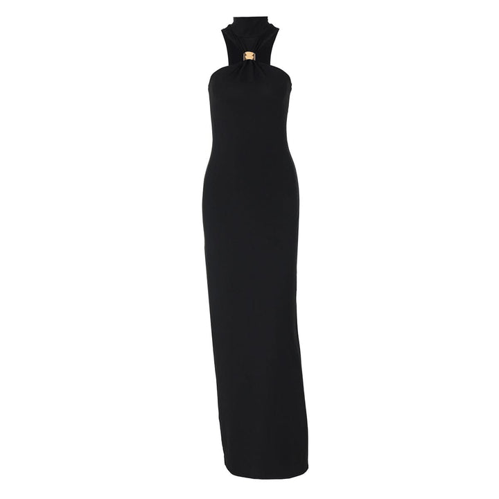High neck slit sleeveless maxi dress  | Festival Outfits Women