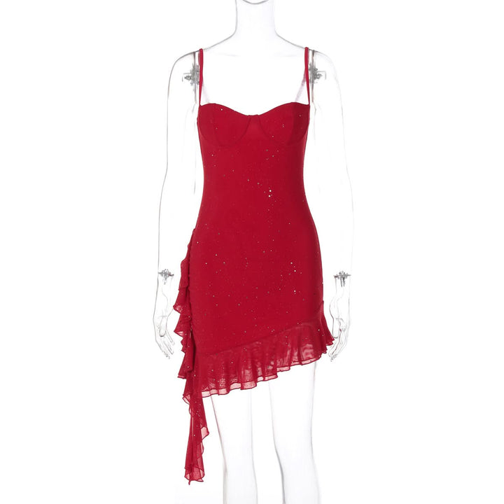 Ruched glitter cami mini dress  | Festival Outfits Women