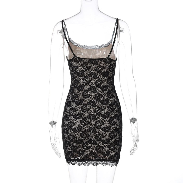 U neck lace cami mini dress  | Festival Outfits Women