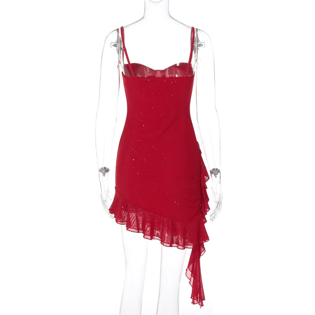 Ruched glitter cami mini dress  | Festival Outfits Women