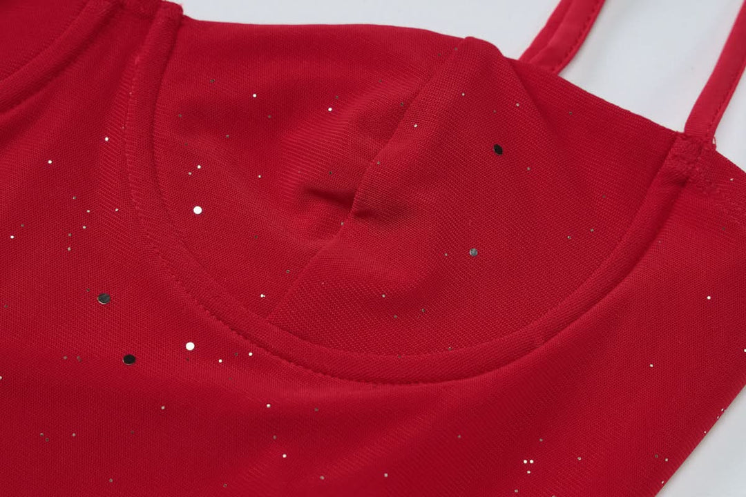 Ruched glitter cami mini dress  | Festival Outfits Women