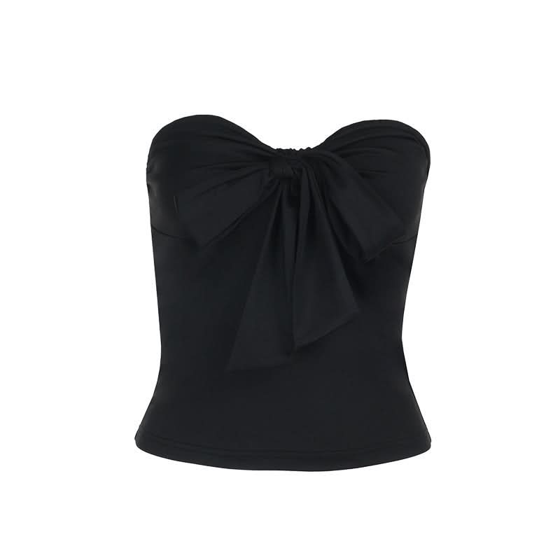 Sweetheart neck bowknot tube top  | Festival Outfits Women