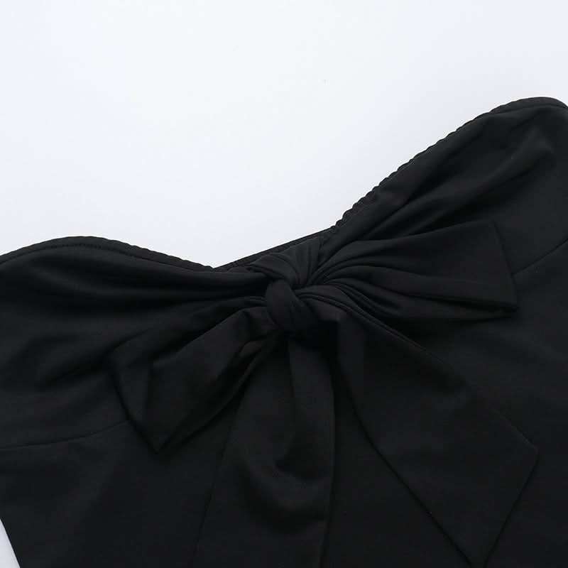 Sweetheart neck bowknot tube top  | Festival Outfits Women