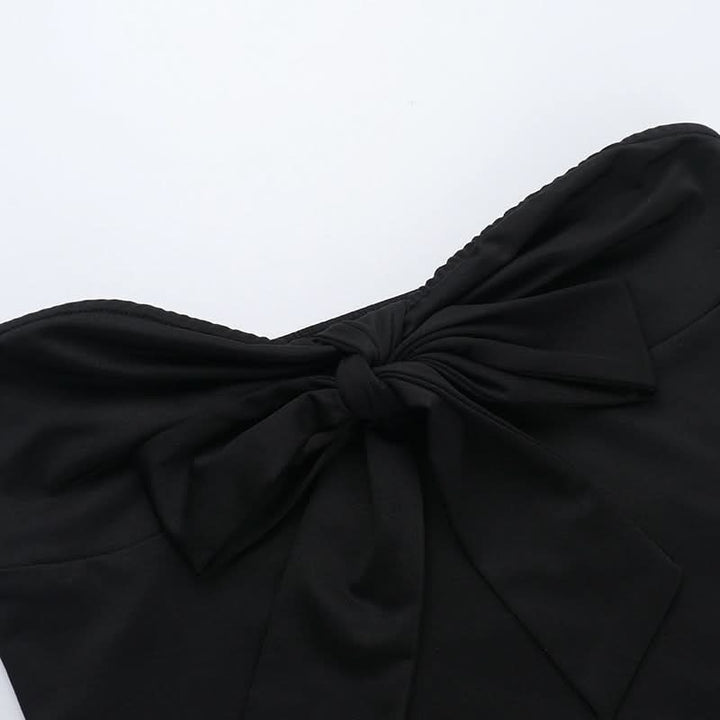 Sweetheart neck bowknot tube top  | Festival Outfits Women