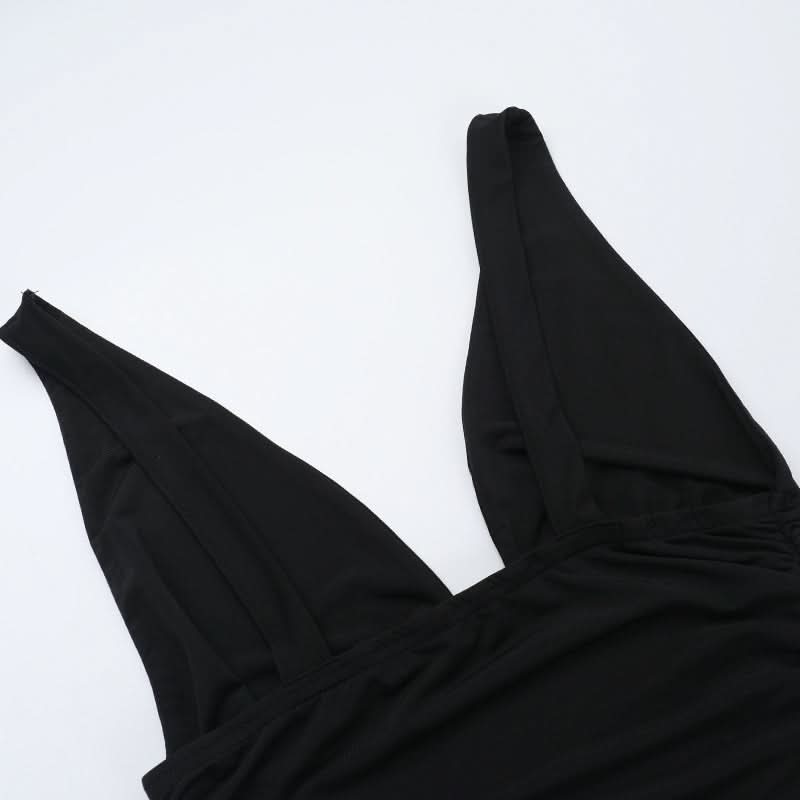 V neck solid hollow out pant set  | Festival Outfits Women